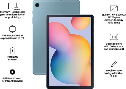 Samsung Galaxy Tab S6 Lite With Stylus 4 GB RAM 64 GB ROM 10.4