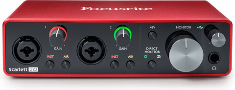 DTM・DAW Focusrite Scarlett 2i2 (2nd Gen) FOCUSRITE SCARLETT 2i2 3RD GEN Audio Interface Price in India