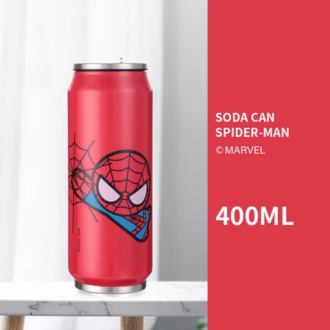 MINISO Marvel Spider-Man Soda Can Steel Bottle 400ml Red - Image 3