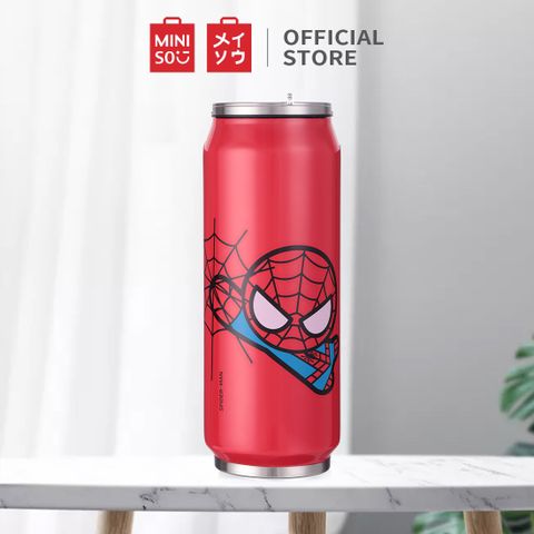MINISO Marvel Spider-Man Soda Can Steel Bottle 400ml Red - Image 2