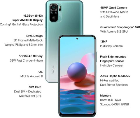 REDMI Note 10 (64 GB Storage, 4 GB RAM) Online at Best Price On