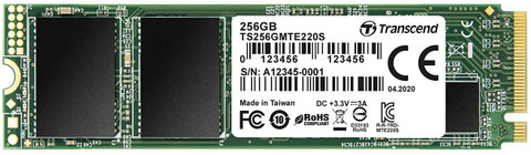 Transcend TS256GMTE220S 256 GB Laptop Multicolor PCIe NVMe