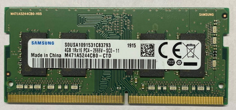 SAMSUNG 4GB PC4-2666V メモリ4枚 Samsung PC4-2666V, 1RX16, SODIMM LAPTOP MEMORY DDR4 4 GB (Single