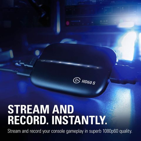 Elgato HD60 S Capture Card 1080p 60 Capture, Zero-Lag Passthrough