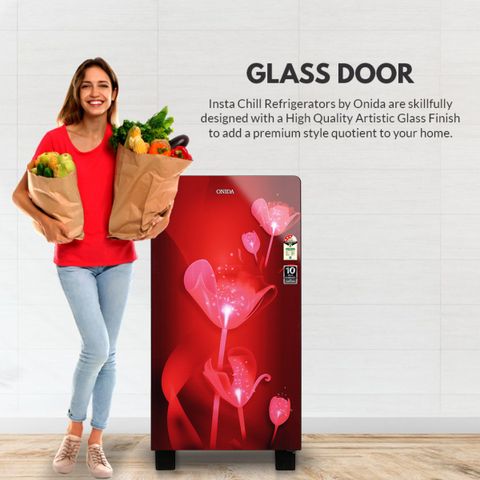 ONIDA 190 L Direct Cool Single Door 3 Star Refrigerator with Glass