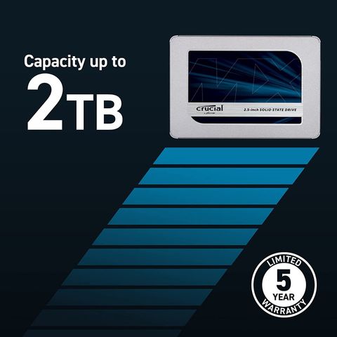 Crucial MX500 500 GB Desktop, Servers Silver SATA Internal Solid