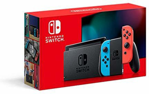 NINTENDO Switch with Neon Red & Neon Blue bundled With X-Ninja