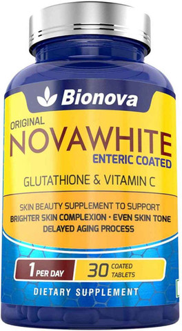 Bionova Novawhite tablets Glutathione Plus Vitamin C for skin lightening 30 tablets Price in India