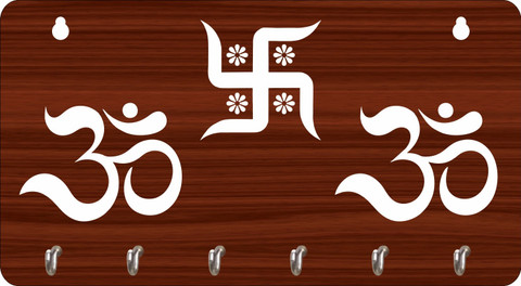 JETAL CREATION OM AND SAKHIYA Wood Key Holder Price in India - Buy