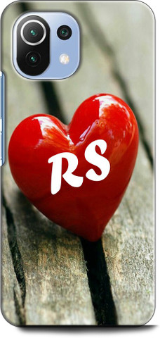 INDICRAFT Back Cover for Mi 11 Lite R S, R LOVES S, NAME, LETTER