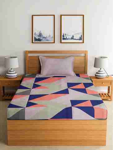 Ishagr Single Size Zippered Cotton Breathable Mattress Cover (182.88 cm x 121.92 cm, Multicolor) - Image 2