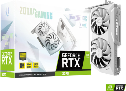 【ジャンク】ZOTAC RTX3070 Twin Edge OC White ZOTAC RTX 3070 Twin Edge OC White Edition LHR GDDR6 8 GB NVIDIA