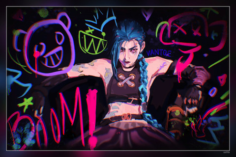 Tv Show Arcane Jinx League Of Legends Matte Finish Poster Paper