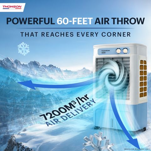 Thomson 85 L Desert Air Cooler With Grab Handle for Easy Mobility