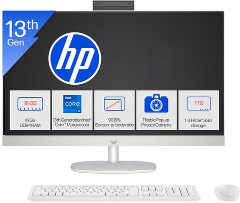 HP All-in-One 27 Core i7 (16 GB DDR4/1 TB SSD/Windows 11 Home/27