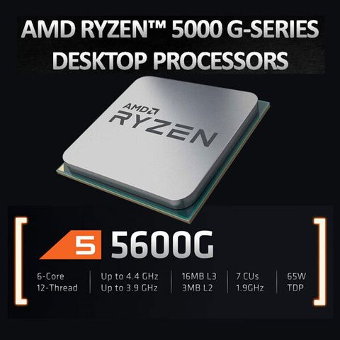 FusionIT AMD Ryzen 5 5600G Ryzen 5 (16 GB DDR4/512 GB SSD/Windows