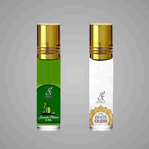 Ariba Jannatul Firdous & White Oudh Attar Pack of 2 - Image 2