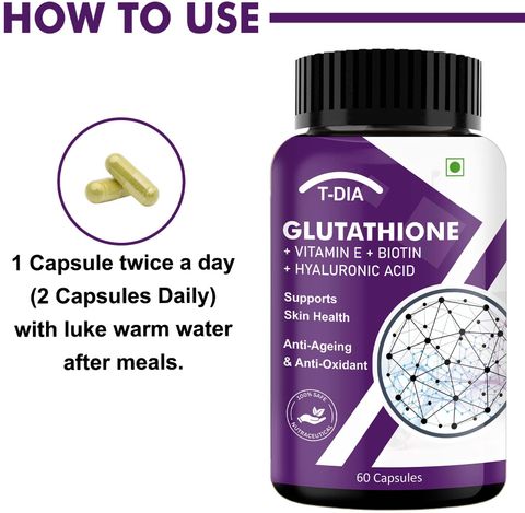 best glutathione supplement pakistan T-DIA Capsules For Skin Brightening, Reduces Pigmentation Hair Nourishment Price in India EllieMD | B12 (Methylcobalamin)