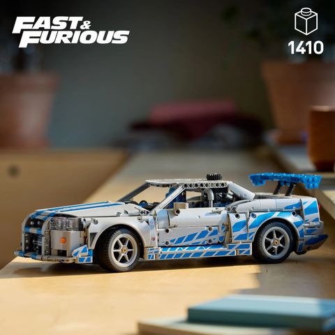NISSAN SKYLINE GT-R 2台セット 透明箱ケース付き LEGO Technic 2 Fast 2 Furious Nissan Skyline GT-R (R34) Car Model