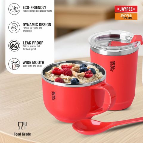Jaypee Plus Stainless Steel Soup Bowl SIP & SAVOUR Soup Bowl with