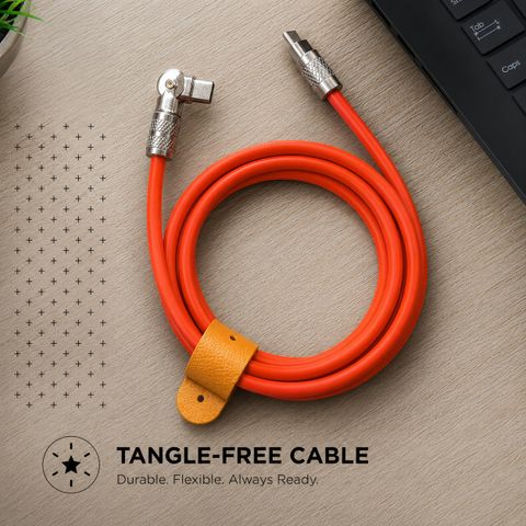 NOZLER Original C to C 120W Super Fast Charging Cable with Power Meter - Image 6