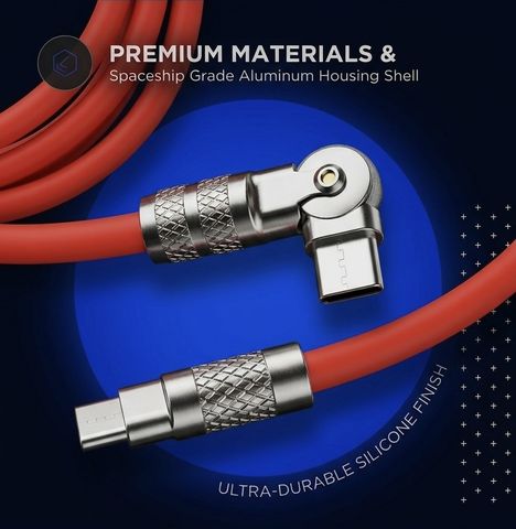 NOZLER Original C to C 120W Super Fast Charging Cable with Power Meter - Image 3