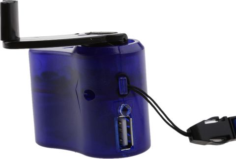 Lyla Mini Electric Power Emergency Charger Hand Crank Dynamo Power Supply with USB Po Camera Battery Charger (As Per The Image) - Image 6