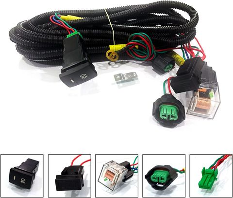 スイッチライト AUTO PEARL Wire kit with socket, relay, & switch for City ZX 2009