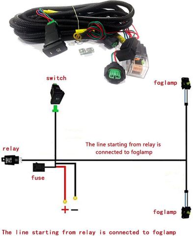 AUTO PEARL Wire kit with socket, relay, & switch for City ZX 2009