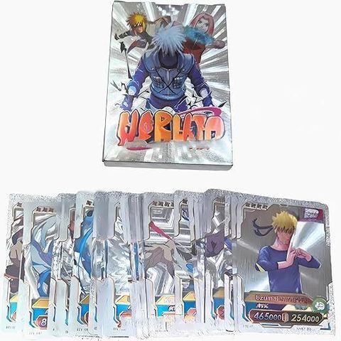 kartkaro Naruto Trading Cards Set of 30 | Silver Black Rainbow