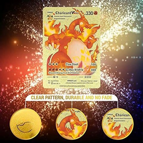 CrazyBuy Pokemon Gold & Silver Cards 110 (Vmax, V, GX, EX & Basic