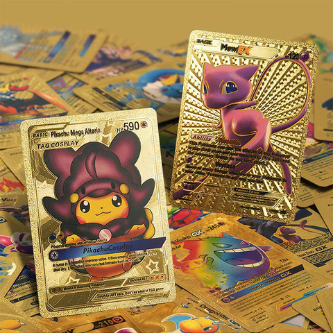pokemon metal gold cards 27 Styles New GX MEGA Commemorate your favorite Pokemon with this Charizard 2018 Pokemon Celebrations Metal Card #4 Card Mewtwo Pokemon Metal Replica Card