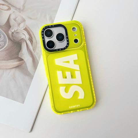 CASETIFY iPhone 17proケス ヴォルトイエロー VURIOZZ Back Cover for iPhone 17Pro Max Sea Casetify - VURIOZZ