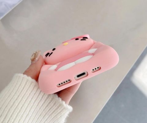 i S Back Cover for iPhone 17 Pro 3D Cartoon Hello Kitty Case With