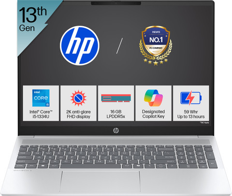 HP OmniBook 5 Backlit Keyboard & MSO'2024, Intel Core i5 13th Gen