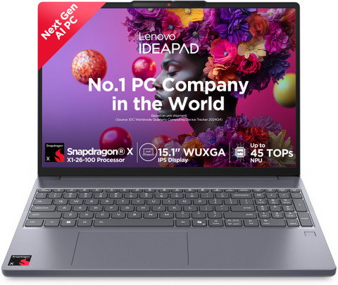 Lenovo Ideapad Slim 3 OLED with 1Yr ADP Snapdragon X - (16 GB/512