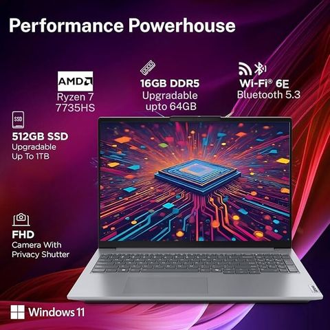Lenovo THINKBOOK 16 AMD Ryzen 7 Octa Core 7th Gen 7735HS - (16 GB
