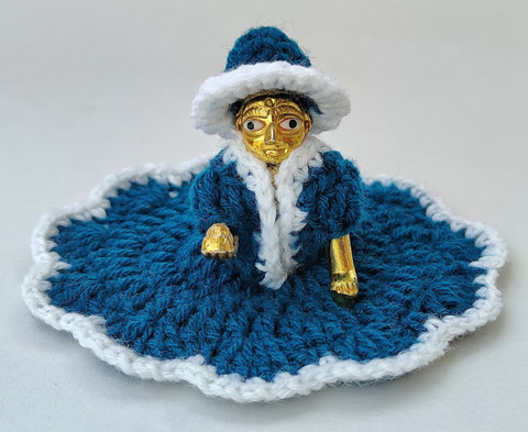 laddu gopal crochet dress Threadmade Collections 0no.laddu Woolen for winters, Kanha dress, Krishna dress Dress Price in India Fringe Sleeves Made from premium quality Introducing Sage Vaughn x Crochet pattern US Size - Made To Order:20W