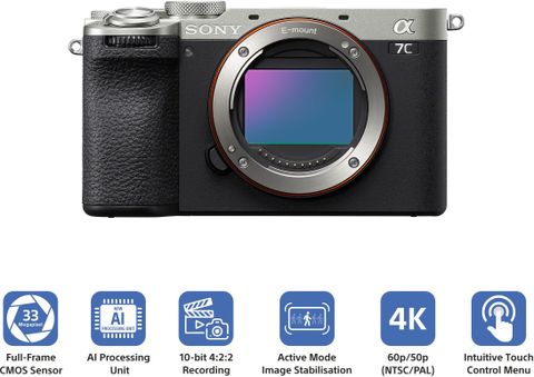 SONY ILCE-7CM2L/SQ IN5 Mirrorless Camera Body with 28-60mm Zoom