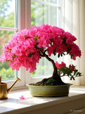Vsquare Retail Japanese Sakura Cherry Blossom Bonsai Flower Tree