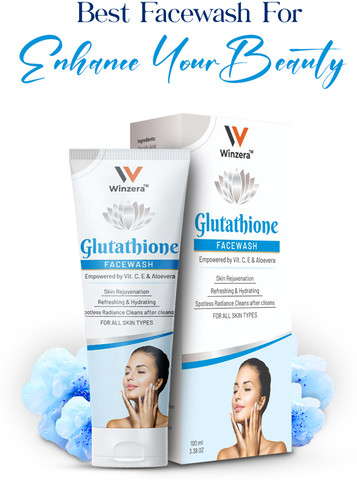 Winzera Glutathione | for skin brightning | remove dark spots Face Wash - Price in India, Buy Winzera Glutathione | for skin brightning