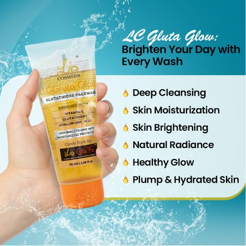 gluta glow glutathione reviews lio cosmeds LC Face Wash Deal:1 Tub