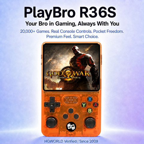 HG WORLD Retro Game R36s gaming console for Portable Style Pocket
