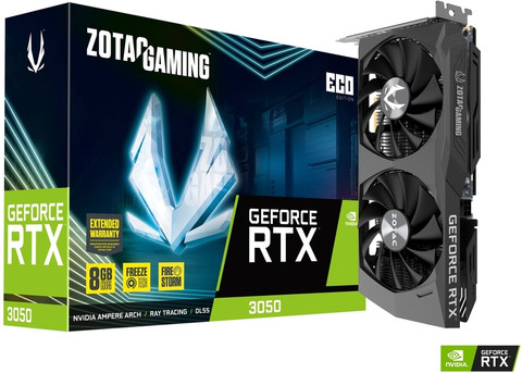 ZOTAC GAMING GEFORCE RTX 3050 ECO GDDR6 8 GB NVIDIA Chipset 128