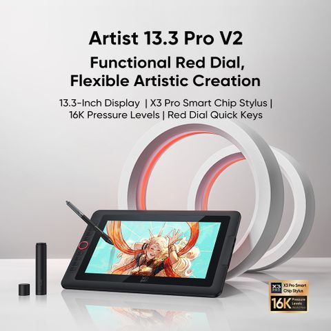 XP Pen Artist 13.3 Pro 11.56 x 6.5 inch Graphics Tablet