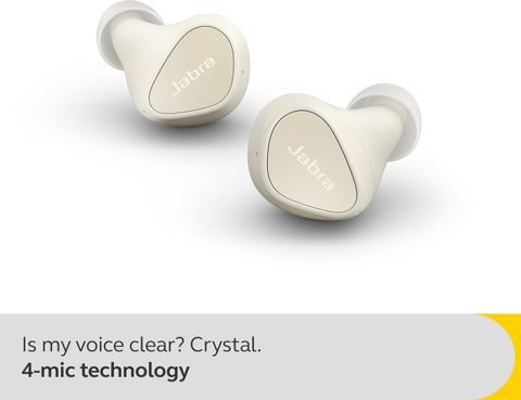 JABRA Jabra Elite 4 Bluetooth Headsets with ANC, Multipoint, 4-mic