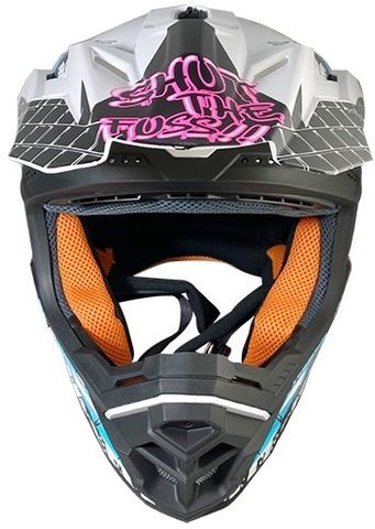 NIKKO N-603 II off Road, ISI Certified White Fuss Motorbike Helmet
