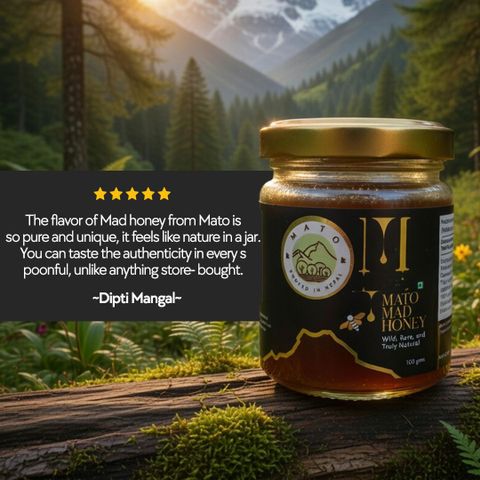 Mato Wild Mad Honey | Premium Himalayan Honey | Natural
