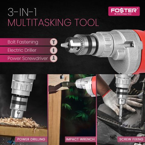 FOSTER FWD-010NX 3-in-1 Wrench - Drill Machine - Screwdriver FWD