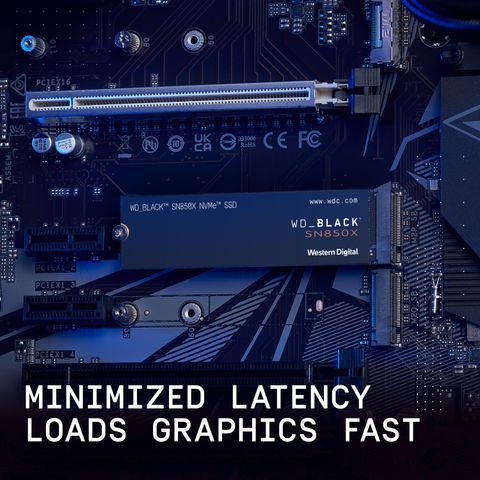 WESTERN DIGITAL WD SN850X 4 TB Desktop, Laptop Black PCIe NVMe